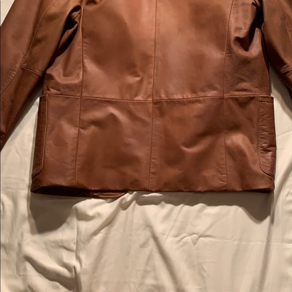 Men’s distressed raw leather blazer - Picture 6 of 6